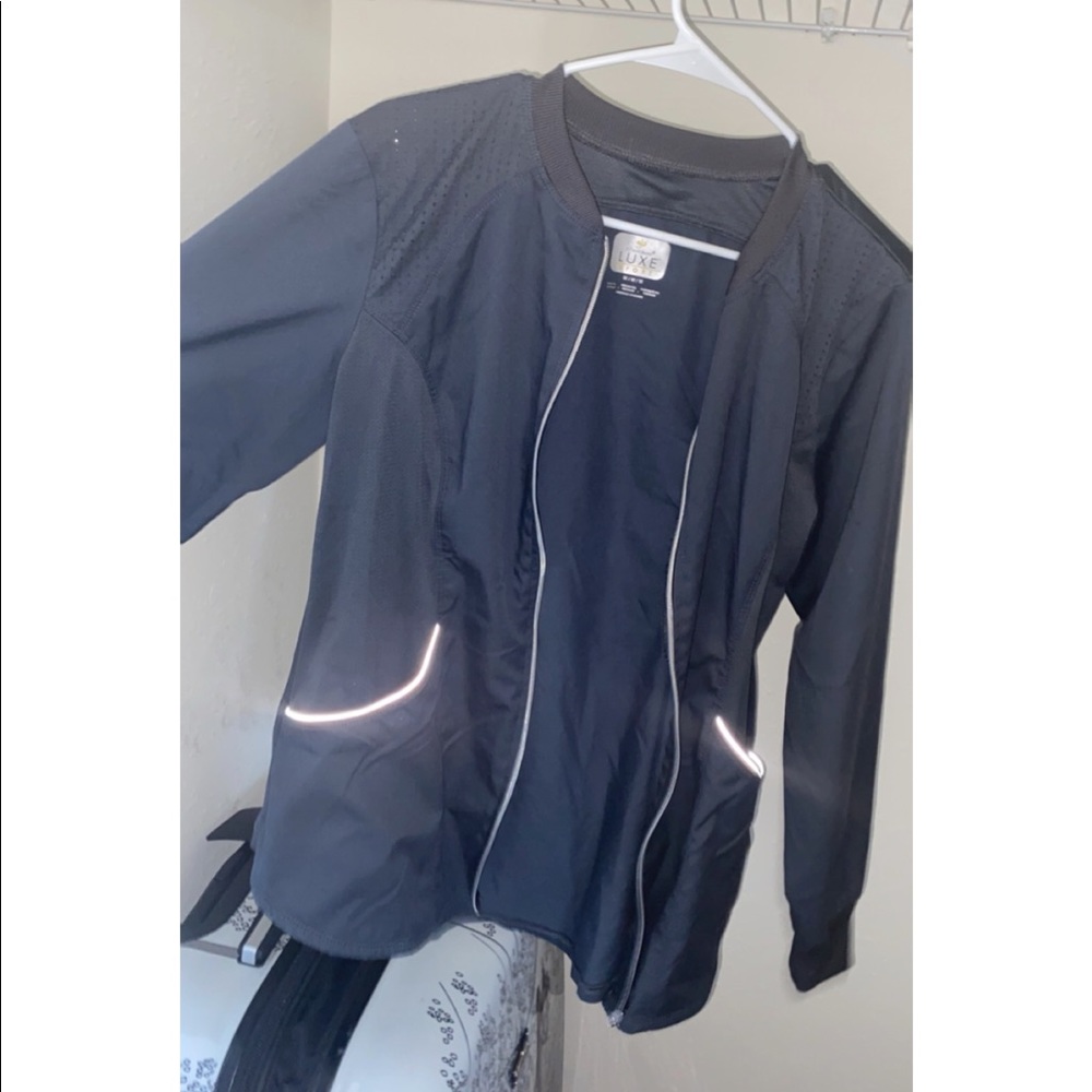 Cherokee Luxe Sport Zip Front Warm Up Jacket